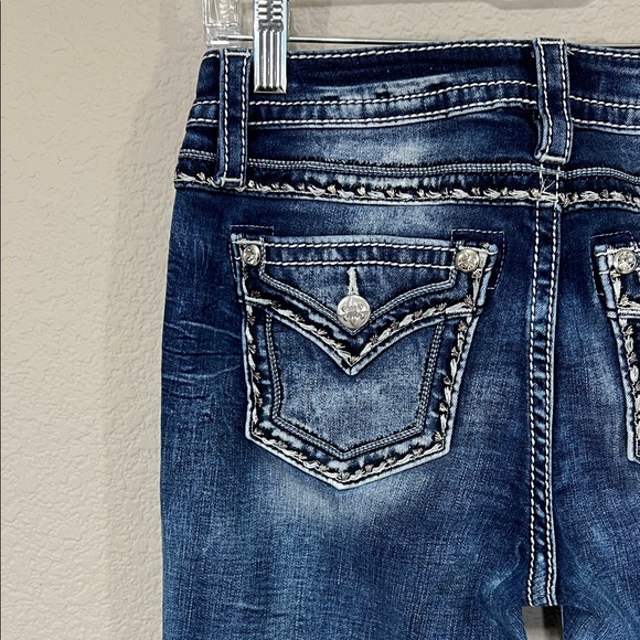 Miss Me Dark Blue Boot Cut Jeans - Picture 5 of 14